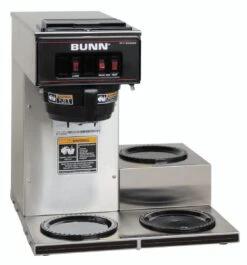 BUNN® BUNN 13300.0003: Pourover Coffee Brewer W/ 3 Lower Warmers SST -Miscela Coffee Shop 13300.0003 vp17 3 lower 1