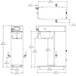 BUNN® Bunn 54000.0100 ITCB DV HV Infusion Series Tea & Coffee Brewer Dual-Volt High Volume, Platinum Edition -Miscela Coffee Shop 54000.0100 itcb dv hv pe 31