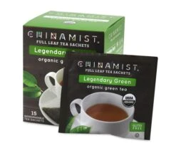 China Mist - Legendary Green Organic Black Full Leaf Tea Sachet, 4 Boxes 15 Count -Miscela Coffee Shop 6p 209 cm legendarygreen 15ct b 1 1