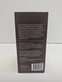 Farmer Brothers Premium: Chai Spice Hot Tea, 6/25 Ct Tea Boxes -Miscela Coffee Shop 81cikjmfhsl. sy679 1