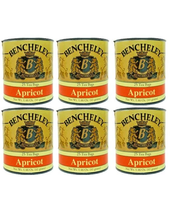 Bencheley Tea Bags, 6/25 Ct Apricot Tea 1 Bencheley Tea Bags, 6/25 Ct Apricot Tea