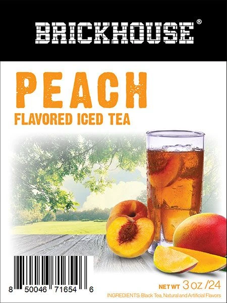 Brickhouse Peach Flavored Iced Tea, 24/3 Oz Packets, Loose Leaf With Filters 1 Brickhouse Peach Flavored Iced Tea, 24/3 Oz Packets, Loose Leaf With Filters