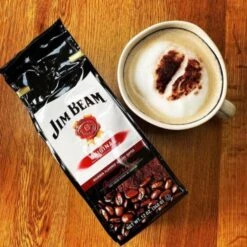 Jim Beam Original Bourbon Flavored Ground Coffee, 2 Bags (12 Oz Ea.) -Miscela Coffee Shop bourbon2 1