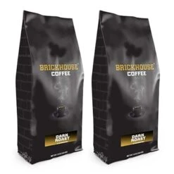 Brickhouse Ground Coffee, Dark Roast, 2/12 Oz Bags