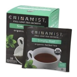 China Mist - Simply Mint Herbal Full Leaf Tea Sachet, 4 Boxes 15 Count Each 7 China Mist - Simply Mint Herbal Full Leaf Tea Sachet, 4 Boxes 15 Count Each -Miscela Coffee Shop china mist simply mint herbal full leaf tea sachet 15 count box 2 1