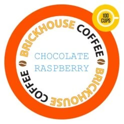 Brickhouse Single Serve Coffee, Chocolate Raspberry, 100 Count
