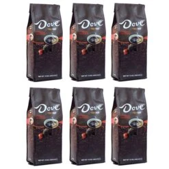 Dove Dark Chocolate, Naturally And Artificially Flavored Ground Coffee, 6/10 Oz Bags