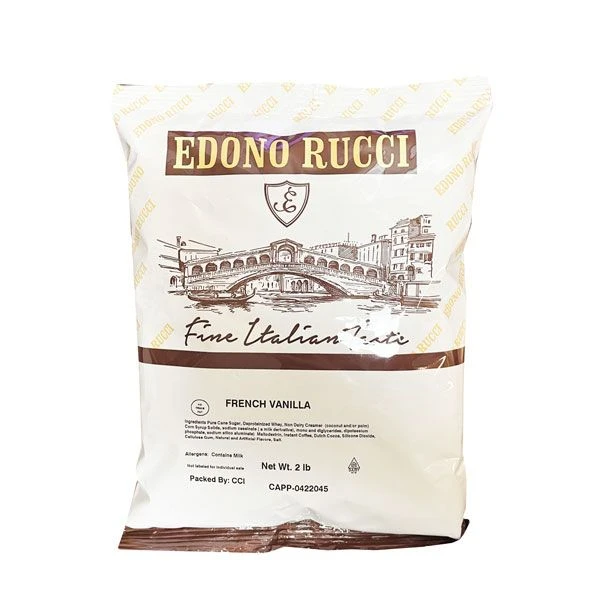 Edono Rucci French Vanilla Cappuccino Mix, 2 Lb Bag 1 Edono Rucci French Vanilla Cappuccino Mix, 2 Lb Bag