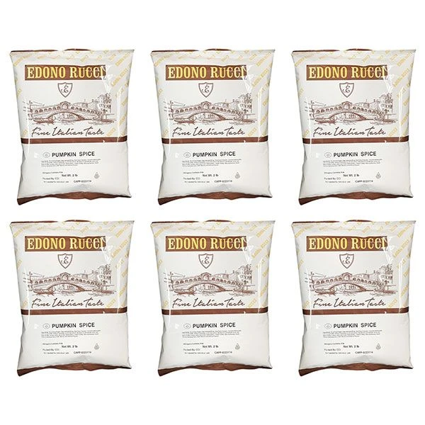 Edono Rucci Pumpkin Spice Cappuccino Mix, 6 Bags (2 Lbs Each) 1 Edono Rucci Pumpkin Spice Cappuccino Mix, 6 Bags (2 Lbs Each)