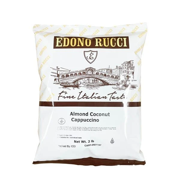 Edono Rucci Almond Coconut Powdered Cappuccino Mix, 2 Bags( 2 Lbs Each) - Image 2