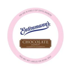 Entenmann's Single Serve Coffee, Chocolate Donut, 4/10 (40 Count) -Miscela Coffee Shop entchocodonut