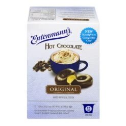 Entenmann's Single Serve Coffee, Hot Chocolate Original, 6/12 Count -Miscela Coffee Shop entenmann s hot chocolate 12 count 1 1