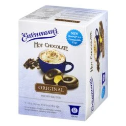 Entenmann's Single Serve Coffee, Hot Chocolate Original, 6/12 Count -Miscela Coffee Shop entenmann s hot chocolate 12 count 3 1
