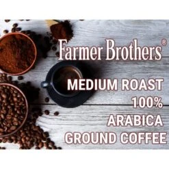 Farmer Brothers Medium Roast 100% Arabica Ground Coffee, 6/5 Lb Bags -Miscela Coffee Shop farmer brothers arabica ground coffee2 2