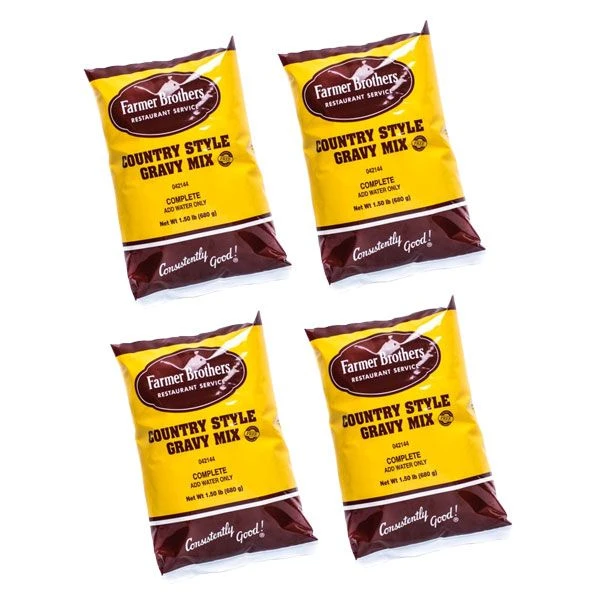 Farmer Brothers Country Gravy Mix (4 Bags/24 Oz Ea.) 1 Farmer Brothers Country Gravy Mix (4 Bags/24 Oz Ea.)