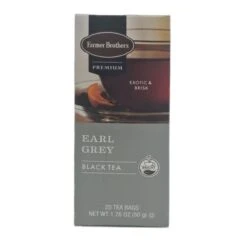 Farmer Brothers Premium: Earl Grey Hot Tea, 6/25 Ct Tea Boxes -Miscela Coffee Shop fbearlgreyblacktea2