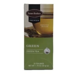 Farmer Brothers Premium: Green Tea, 2/25 Ct Tea Boxes -Miscela Coffee Shop fbgreentean2 2