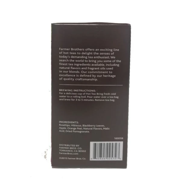 Farmer Brothers Premium: Pomegranate Hot Tea, 6/25 Ct Tea Boxes 4 Farmer Brothers Premium: Pomegranate Hot Tea, 6/25 Ct Tea Boxes - Image 4