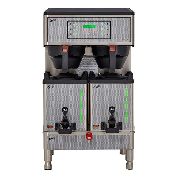Curtis GEMXTIFT10A1000 G3 GemX Gemini® IntelliFresh® Twin 1.5 Gallon Coffee Brewer With FreshTrac® Satellites 1 Curtis GEMXTIFT10A1000 G3 GemX Gemini® IntelliFresh® Twin 1.5 Gallon Coffee Brewer With FreshTrac® Satellites