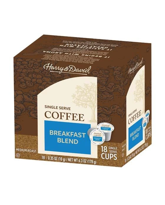 Harry & David Breakfast Blend Coffee Single Serve Cups, 4/18 Count 2 Harry & David Breakfast Blend Coffee Single Serve Cups, 4/18 Count - Image 2