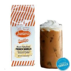 Junior's Most Fabulous French Vanilla, Medium Roast Ground Coffee, 4/12 Oz Bags -Miscela Coffee Shop juniorsfrenchvaniila 2