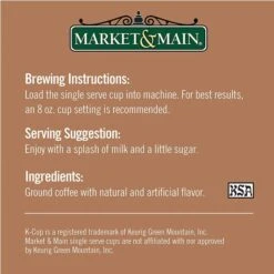 Market & Main Chocolate Peanut Butter Single Serve Coffee Cups, 6 Box (72 Cups) 13 Market & Main Chocolate Peanut Butter Single Serve Coffee Cups, 6 Box (72 Cups) -Miscela Coffee Shop market main chocolate peanut butter cup coffee single serve cups 12cups5