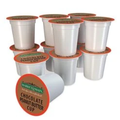 Market & Main Chocolate Peanut Butter Single Serve Coffee Cups, 6 Box (72 Cups) 9 Market & Main Chocolate Peanut Butter Single Serve Coffee Cups, 6 Box (72 Cups) -Miscela Coffee Shop market main chocolate peanut butter cup ground coffee single serve cups 1box 12cups1