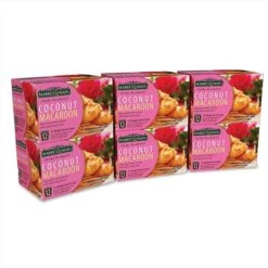 Market & Main Coconut Macaroon Single Serve Coffee Cups, 6 Boxes (72 Cups)