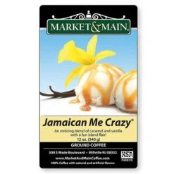 Market & Main® Jamaican Me Crazy Flavored Coffee (6 Bags/12 Oz) 10 Market & Main® Jamaican Me Crazy Flavored Coffee (6 Bags/12 Oz) -Miscela Coffee Shop market n main jamaican me crazy flavored coffee single bag 1