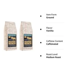 Harry & David Maple Vanilla Moose Munch Gourmet Coffee 2 Bags -Miscela Coffee Shop mm 2