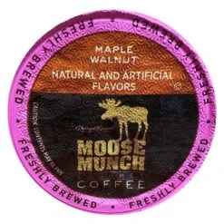 Moose Munch Single Serve Coffee By Harry & David, Maple Walnut, 2/18 Count 5 Moose Munch Single Serve Coffee By Harry & David, Maple Walnut, 2/18 Count -Miscela Coffee Shop moosemunchmaplewalnut 2