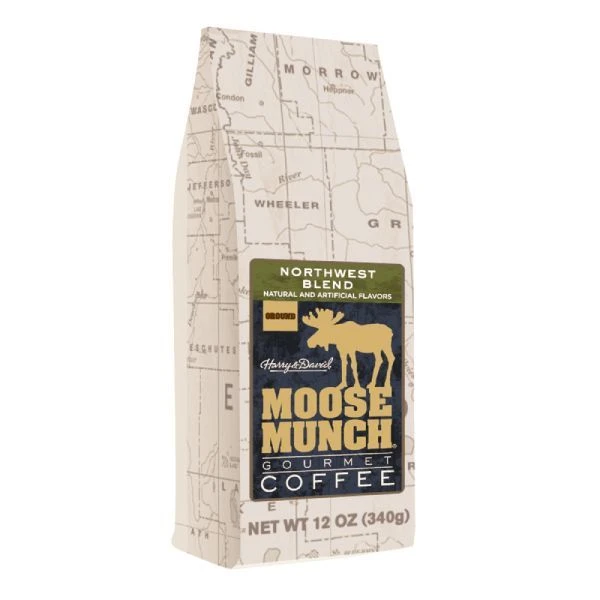 Harry & David Northwest Blend Moose Munch Ground Coffee - 4 Bags (12 Oz Each) 2 Harry & David Northwest Blend Moose Munch Ground Coffee - 4 Bags (12 Oz Each) - Image 2