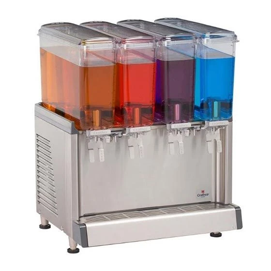 Crathco CS-4E-16 Mini-Quad Simplicity Bubbler Series Quadruple 2.4 Gallon Bowl With Agitation Function 1 Crathco CS-4E-16 Mini-Quad Simplicity Bubbler Series Quadruple 2.4 Gallon Bowl With Agitation Function