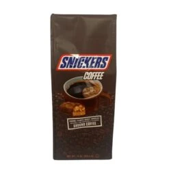 Snickers Caramel, Peanuts, Nougat And Chocolate, Naturally And Artificially Flavored Ground Coffee, 4/10 Oz Bags -Miscela Coffee Shop snickers1 2