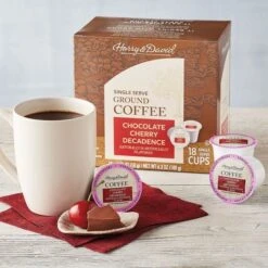 Harry & David-Caramel Pecan, Breakfast,Dark Rst, Chocolate Cherry Asst 4/18 Ct (72ct) 8 Harry & David-Caramel Pecan, Breakfast,Dark Rst, Chocolate Cherry Asst 4/18 Ct (72ct) -Miscela Coffee Shop xxxxx 3 1