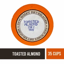 Toasted Almond Coffee, 35 Single Serve Cups -Miscela Coffee Shop ya2
